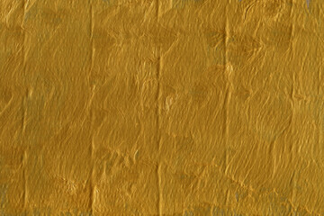 Modern contemporary acrylic background. Gold paint texture made with a brush. Luxury abstract...