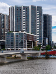 Obraz premium High rise apartments at Rhodes River Sydney NSW Australia