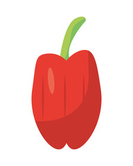 pepper fresh vegetable nature icon