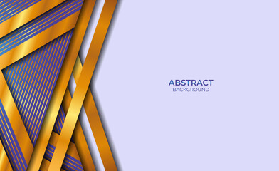 Abstract Style Blue And Gold Background