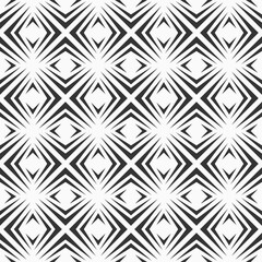 Abstract geometric seamless diamond pattern. Modern stylish texture. Repeating geometric ornament of arrow shapes. Vector monochrome background.
