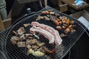 meat on the grill