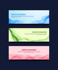 Fototapeta premium set banner abstract for business