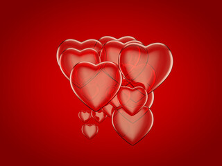 Hearts background