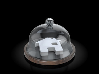 Obraz premium House symbol under the dome