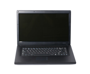 laptop on white background