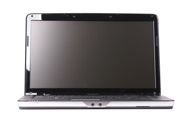 laptop on white background