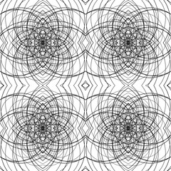 black and white trend Neo Memphis geometric seamless pattern. the geometric pattern in the form of a fractal is ideal for printing backgrounds, brochures, wall decorations. EPS 10