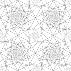 black and white trend Neo Memphis geometric seamless pattern. the geometric pattern in the form of a fractal is ideal for printing backgrounds, brochures, wall decorations. EPS 10