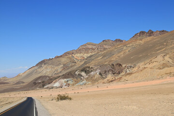 road in the death valley