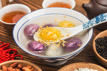 Traditional chinese sweet rice ball