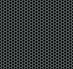 Seamless vector pattern with black honeycomb mosaic background.  Black hexagon ceramic tiles pattern. Print for wrapping, web backgrounds, scrapbooking, etc. Other mosaic patterns in my collection.
