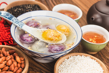 Traditional chinese sweet rice ball