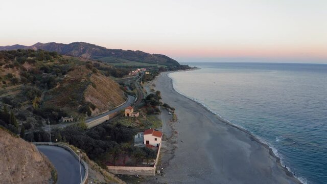 Bova Marina scogliera vista aerea in Calabria