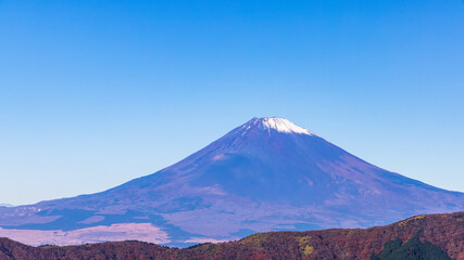 Mt. Fuji 秋の紅葉に映える富士山