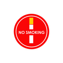 Symbol logo design for no smoking area