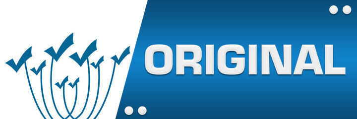 Original Blue Lines Tick Marks On Top Left Horizontal 