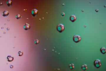 drops of water on a glass