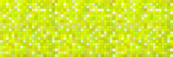 Yellow chaotic mosaic banner. Vector mosaic background. Yellow geometric design. Seamless pattern. Follow other mosaic patterns in my collections.