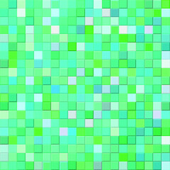 Fototapeta premium Blue gradient mosaic pattern. Сhaotic mosaic texture. Blue abstract background with geometric design. Vector mosaic background. Seamless pattern. 