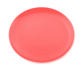 empty plate on white background