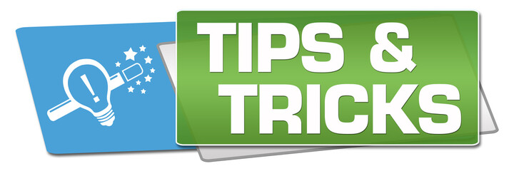 Tips And Tricks Green Blue Rounded Horizontal 