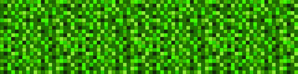 Green gradient mosaic pattern. Сhaotic mosaic texture. Green abstract background with geometric design. Vector mosaic background. Seamless pattern. Follow other mosaic patterns in my collection.