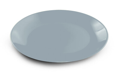 empty plate isolated on white background