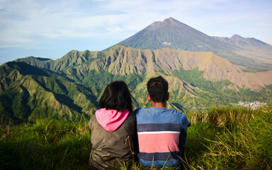 couple in the mountains
