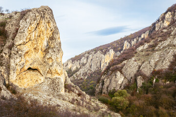 Beautiful view to Eagle gorge natural monument canyon