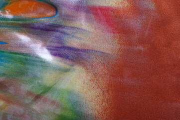 Abstract color background. Mixed paints.