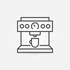 Coffee Machine outline vector concept icon or design element