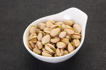 Pistachio nuts heap