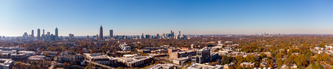 Fototapeta na wymiar Aerial panorama Atlanta Georgia USA