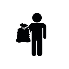 Vector image. Different garbage and recycling pictograms. Trash bins.