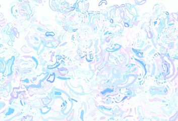 Light Multicolor vector texture with abstract forms.