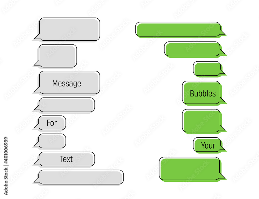 Canvas Prints messages bubbles chatting. chat concept in flat design. sms. speech bubbles. vector illustration