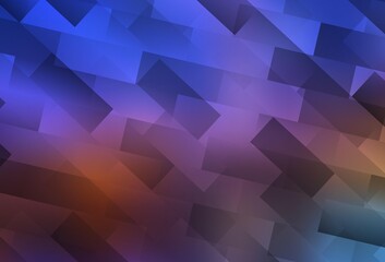 Light Blue, Yellow vector pattern in square style.