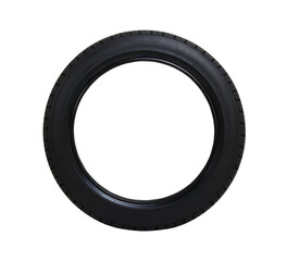 Car tire isolated on white