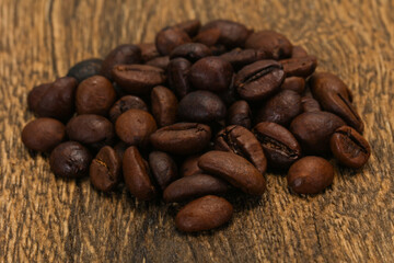 Roasted coffee beans for cooking