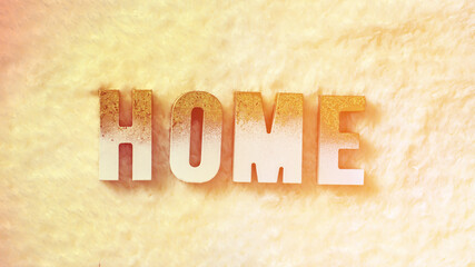 Home Sweet Home Inscription Home Wooden Letters Top View