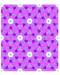 Oriental floral pattern textile design. It can be used as wallpaper, gift or wrapping paper, background card for gift card, Fabric, textile design, print for table or poster. 