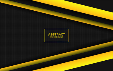 Modern abstract yellow and black design