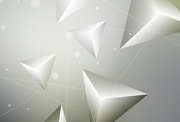 Light Gray vector abstract polygonal background.