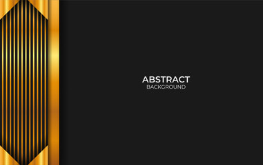 Abstract Black And Gold Background