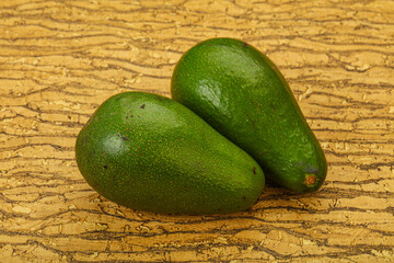 Two ripe exotic avocado vegetable