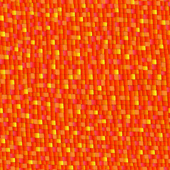 Orange gradient mosaic. Сhaotic mosaic texture. Abstract background with geometric design. Square pattern. Vector mosaic background. Seamless pattern. Follow other mosaic patterns in my collections.
