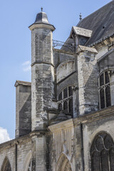 Obraz premium Church of St. Nicholas (Eglise Saint-Nicolas) is one of rare Aube examples of a church erected in 17th century. Troyes, Aube Champagne-Ardenne, France.