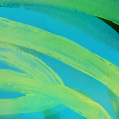 Acrylic paint - Modern contemporary acrylic background. Colorful texture made with a palette knife. Abstract painting on paper. Mess on the canvas.