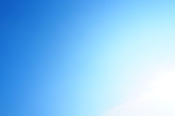 Beautiful bright blue sky in the morning in blue and white shade for background and decoration